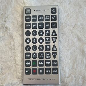 Jumbo Universal Remote - Silver